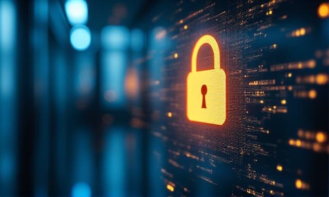 Secure data protection illustration